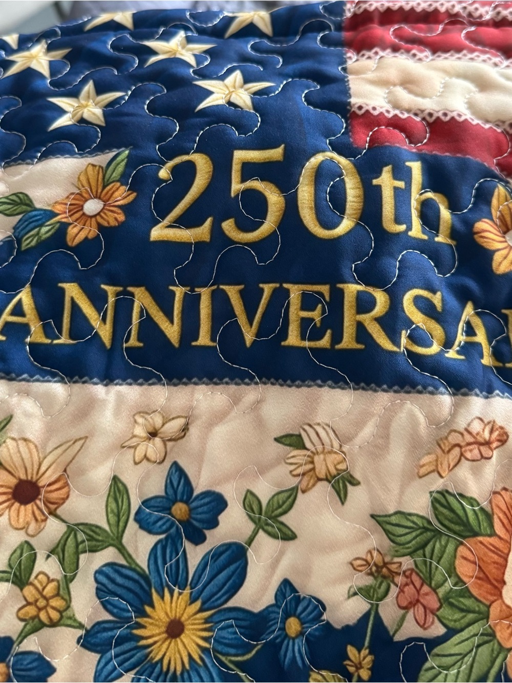 Large Quilted Floral Tote Bag in Multi-Color By Ella’s Bags